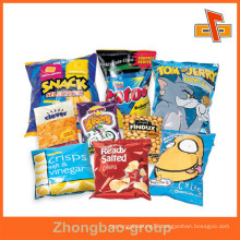 Back Sealed Aluminium Foil Pouch Packaging For Snack Puffed Food Such As Crisps , Chips